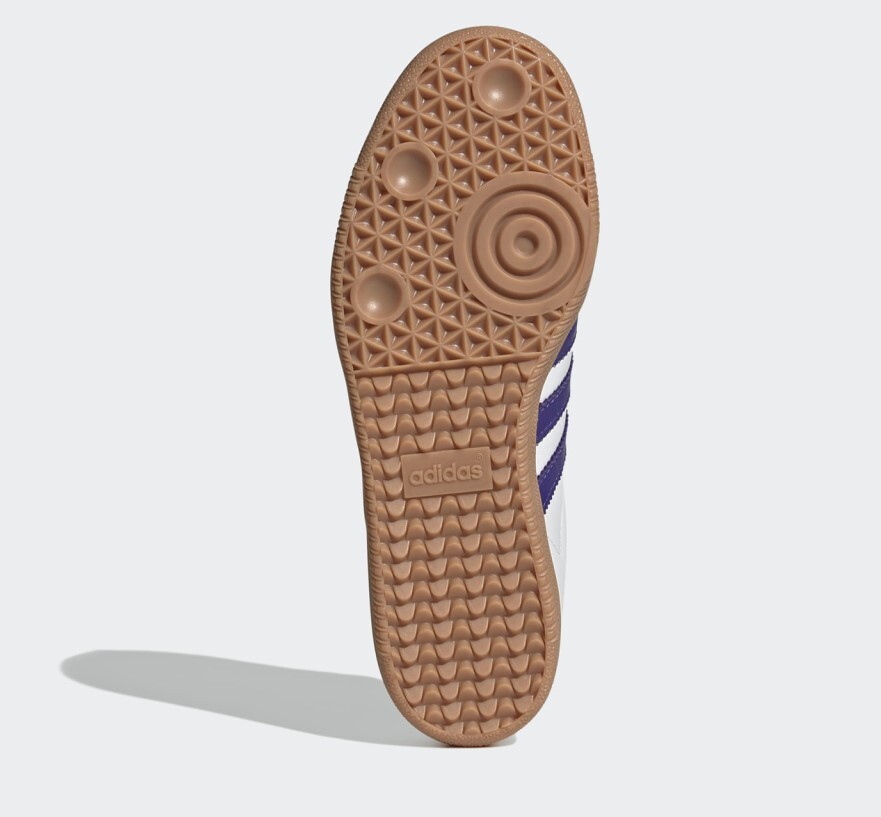 Adidas originals Women's SAMBA Sneakers WHITE PURPLE GUM