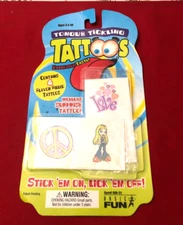 Vintage 1990's Temporary Tattoos Basic Fun Sealed Retired