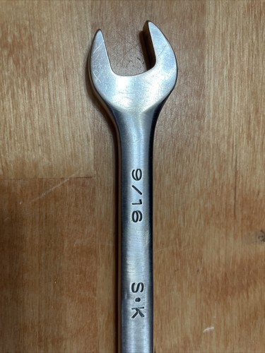 SK Hand Tools 86418 9/16 X 5/8 SuperKrome® DOE Wrench Double Open Made In USA! - Picture 3 of 9