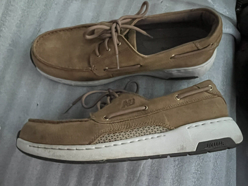 1200 MD1200TN Tan Leather Boat Shoes 