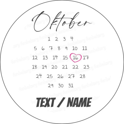 Kalender Tortenbild Party Deko personalisiert Burn Away Cake Flamme essbar Datum