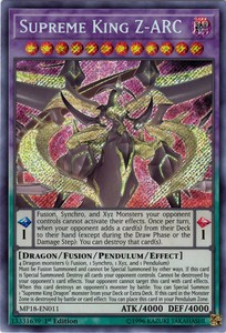 Supreme King Z-ARC - MP18-EN011 - Secret Rare - 1st Edition x3 - Near Mint