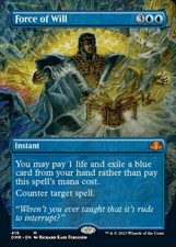 [1x] Force of Will - Borderless Near Mint, English Dominaria Remastered Extras M
