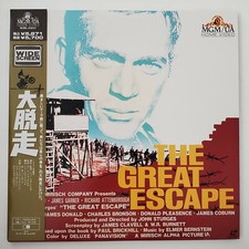 The Great Escape Japanese Imported Laserdisc w/OBI Steve McQueen Gatefold
