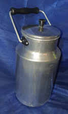 Vintage Omas Milchkanne mit Deckel und Tragegriff-Aluminium Inhalt 2 Lit. #81220