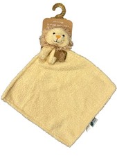 Levi Emmie Baby Lovey Yellow Lion Plush Feather Knit Security Blanket Gift New