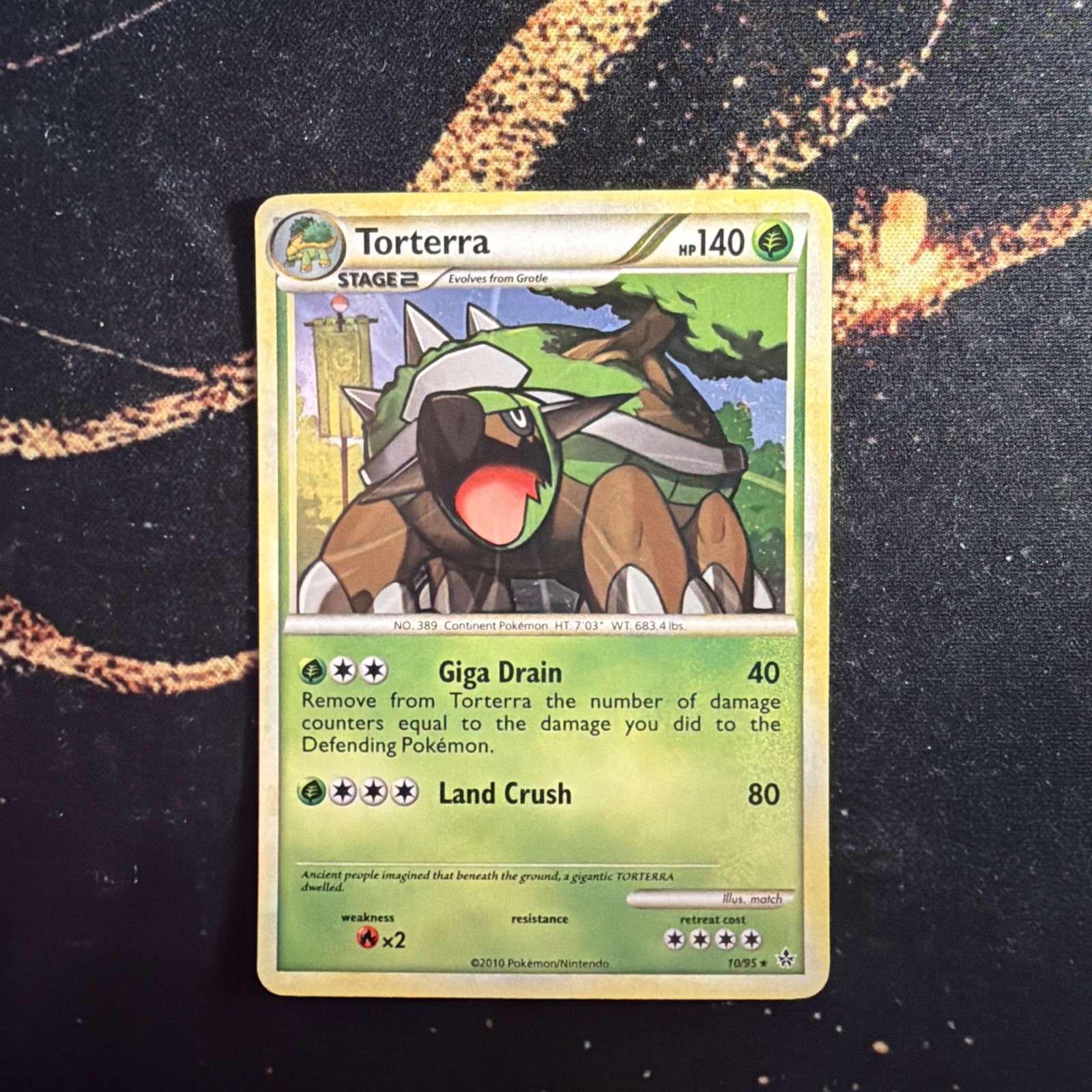 Pokémon TCG Torterra Holo Rare Card 10/95 Unleashed