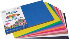 Formerly SunWorks Construction Paper, 10 Assorted Colors, 12" x 18", 50 Sheets