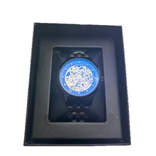 Longbo Men's Automatic Watch with Metal Bracelet -  Gun Metal D2