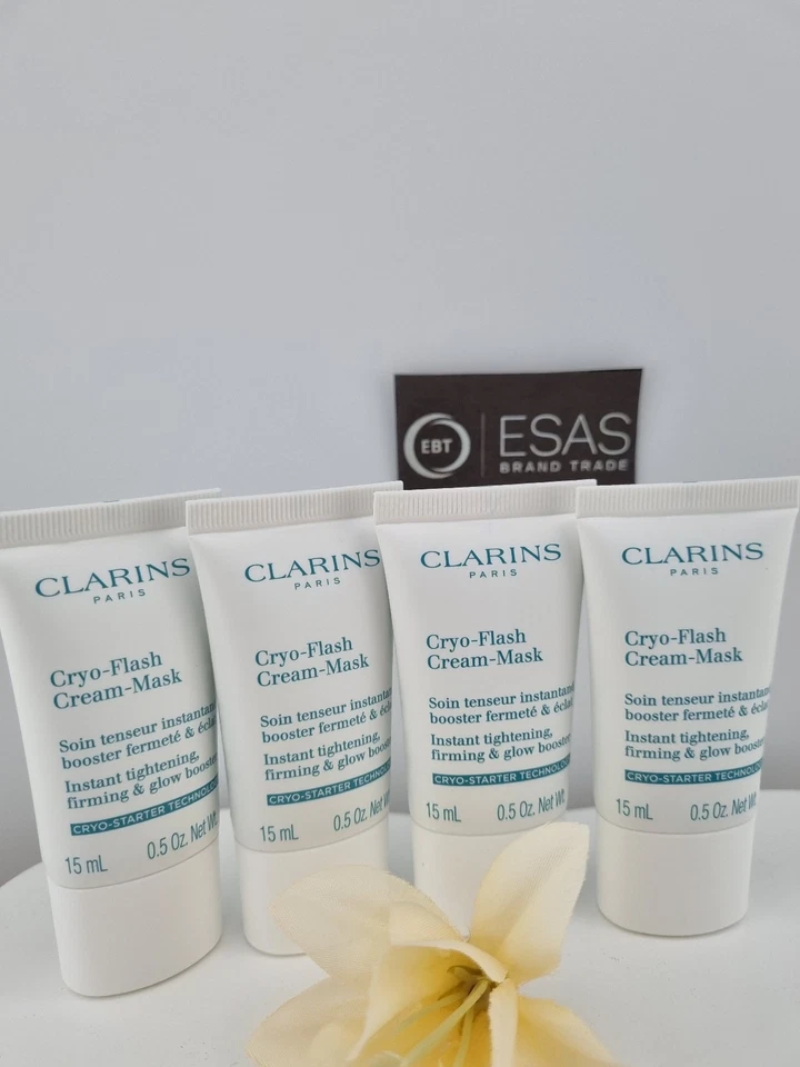 4 x Clarins Cryo-Flash-Cream-Mask je 15ml NEU