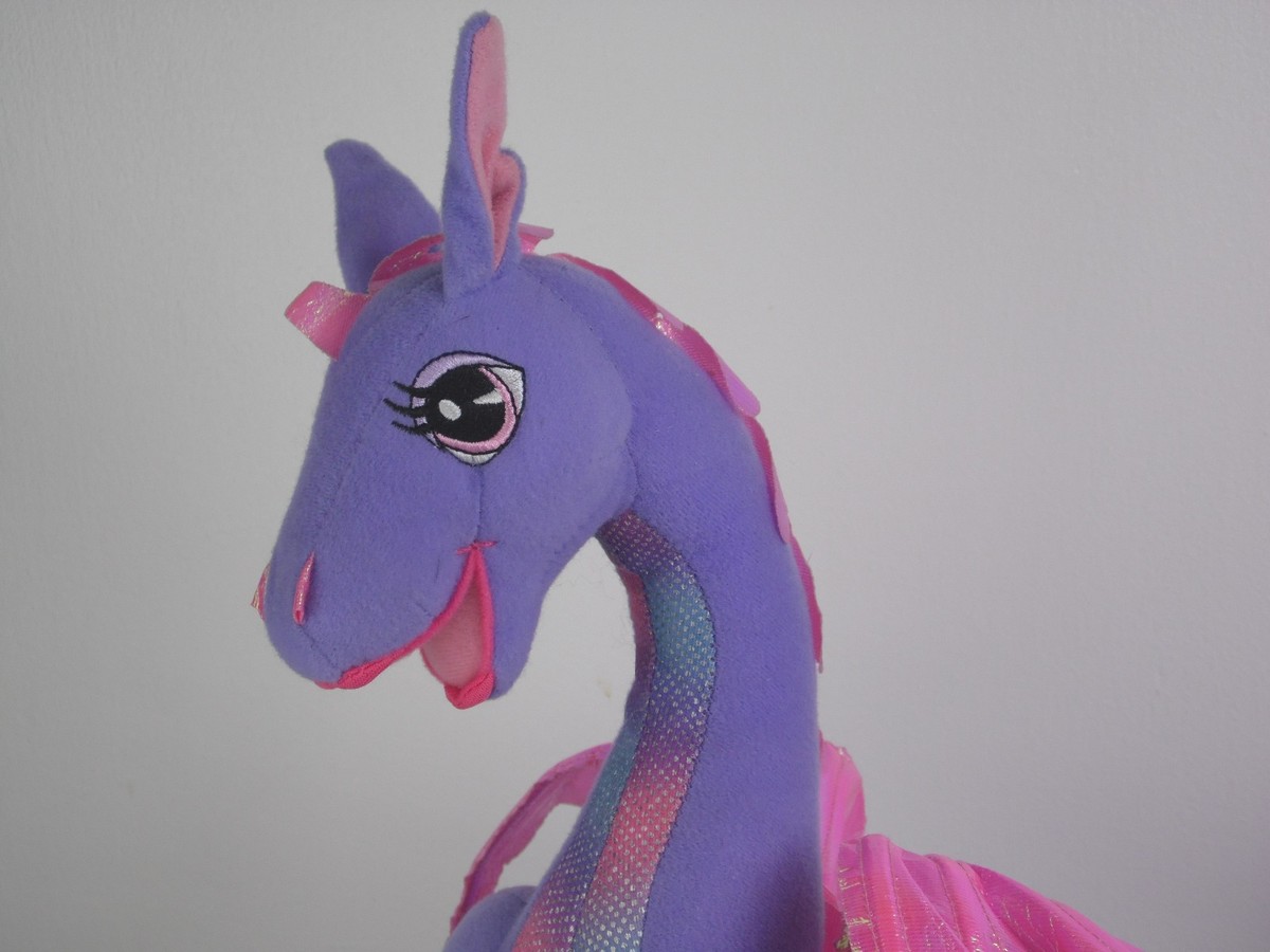 Barbie Vintage Rapunzel Penelope Large Talking Dragon Soft Toy