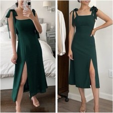 Brand New NWT Reformation Twilight Dress Emerald USSz2 Orig.$278