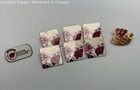 Gold Tone Wisconsin Badgers Hall of Fame & Rose Bowl Pins 43.4g — photo 1