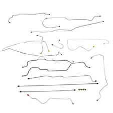 1995-98 Chevy GMC Truck C1500 2wd Complete Brake Line Kit Stainless Steel