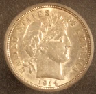 1914 Barber Dime. ICG AU-53. Starts at .99. NO RESERVE
