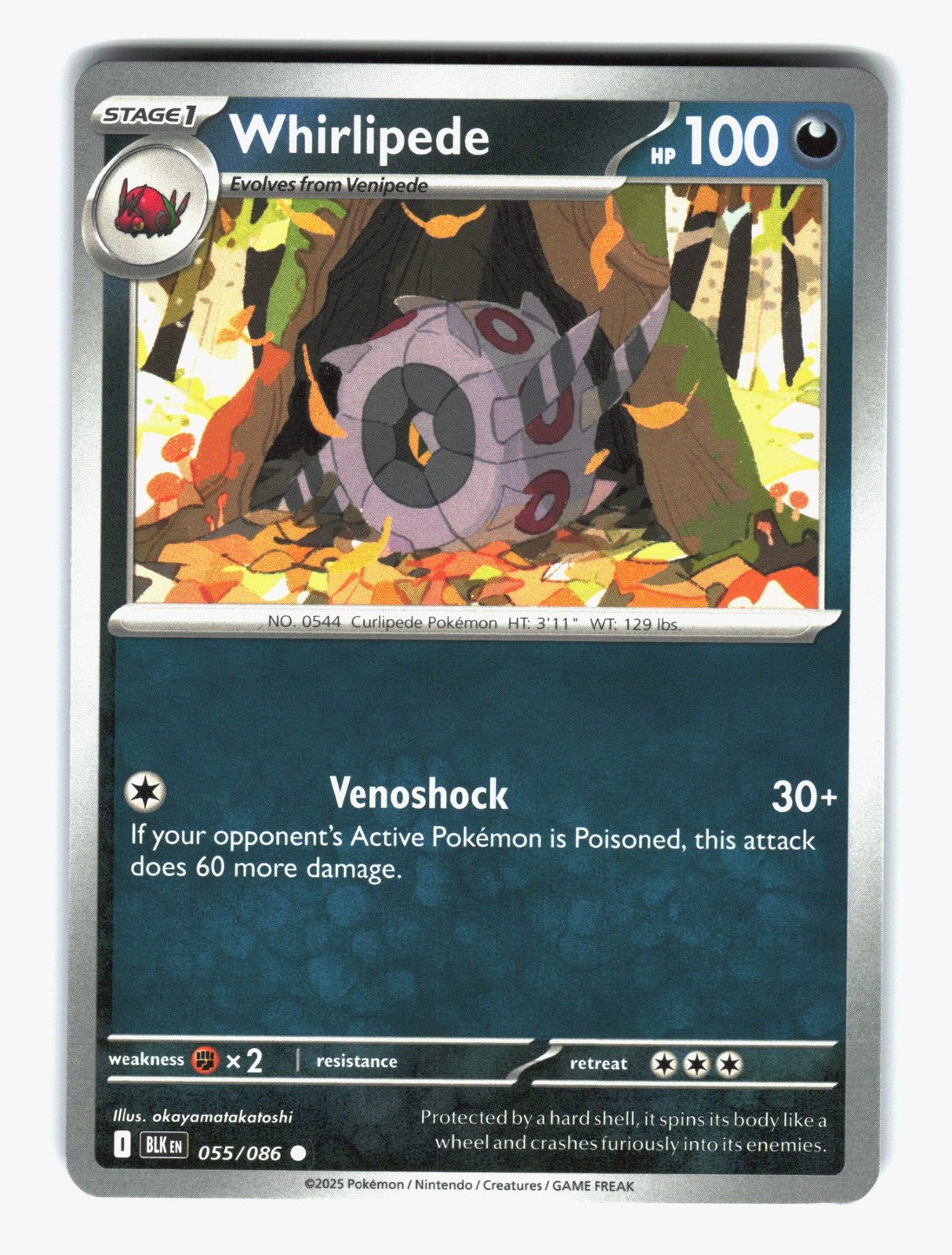 Whirlipede 055/086 BLK 202507 NM
