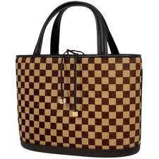 Louis Vuitton Impala Harako Hand Bag Damie sovage Brown M92133 Women