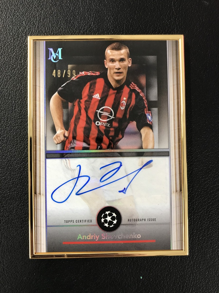 2024-25 Topps Museum UEFA #FA-AS Andriy Shevchenko Framed Auto /99