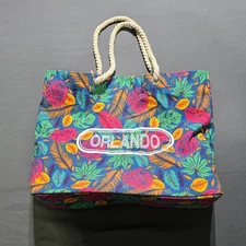 Robin Ruth  Beach Tote Bag, Rope Handle orlando canvas Hawaiian Aloha