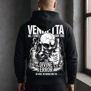 Vendetta Inc. Herren Hoodie Kapuzensweater Divine Error schwarz Retoure gR 4XL