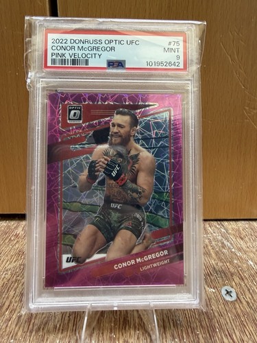 Panini 2022 Donruss Optic UFC Conor McGregor #75 Pink Velocity Prizm PSA 9 /79
