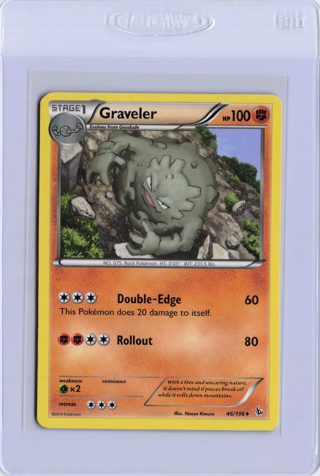 Graveler 46/106 Uncommon Flashfire Pokemon