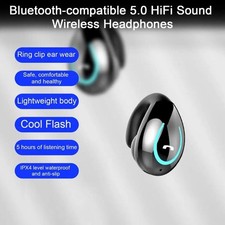 Single Earclip Fone Bluetooth Earphones Wireless Headphones Sports Headset- N0T4