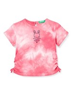 MäDchen T-Shirt Kurzarm Rosa Tie Dye 3085G102X United Colors Of Benetton 1 Jahr