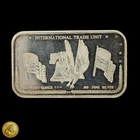 Vintage International Trade Unit 1oz .999 Fine Silver Divisible Bar -E818