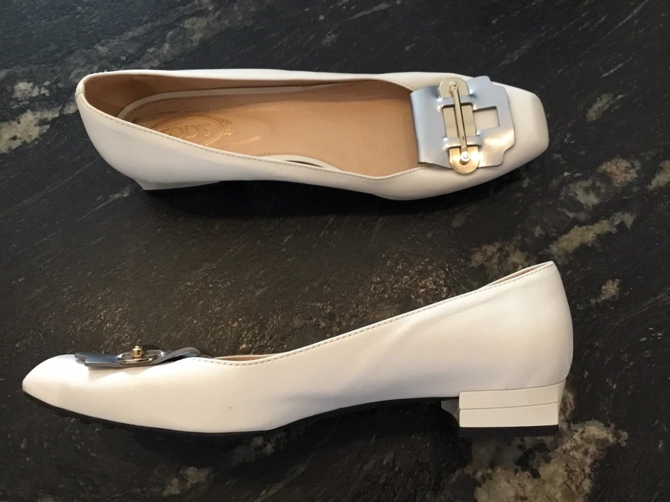 Superbe Ballerines Cuir Tod’s 36,5 Tbe Authentique - Photo 4/4