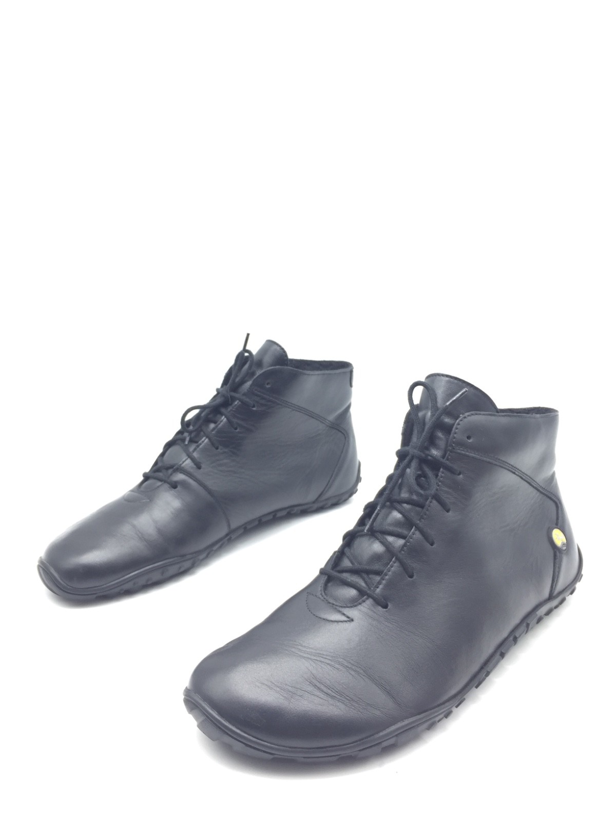 Joe Nimble Barefoot Botas De Cuero Negro Para Hombre T.42,5 US.9,5 UK.8 1/2