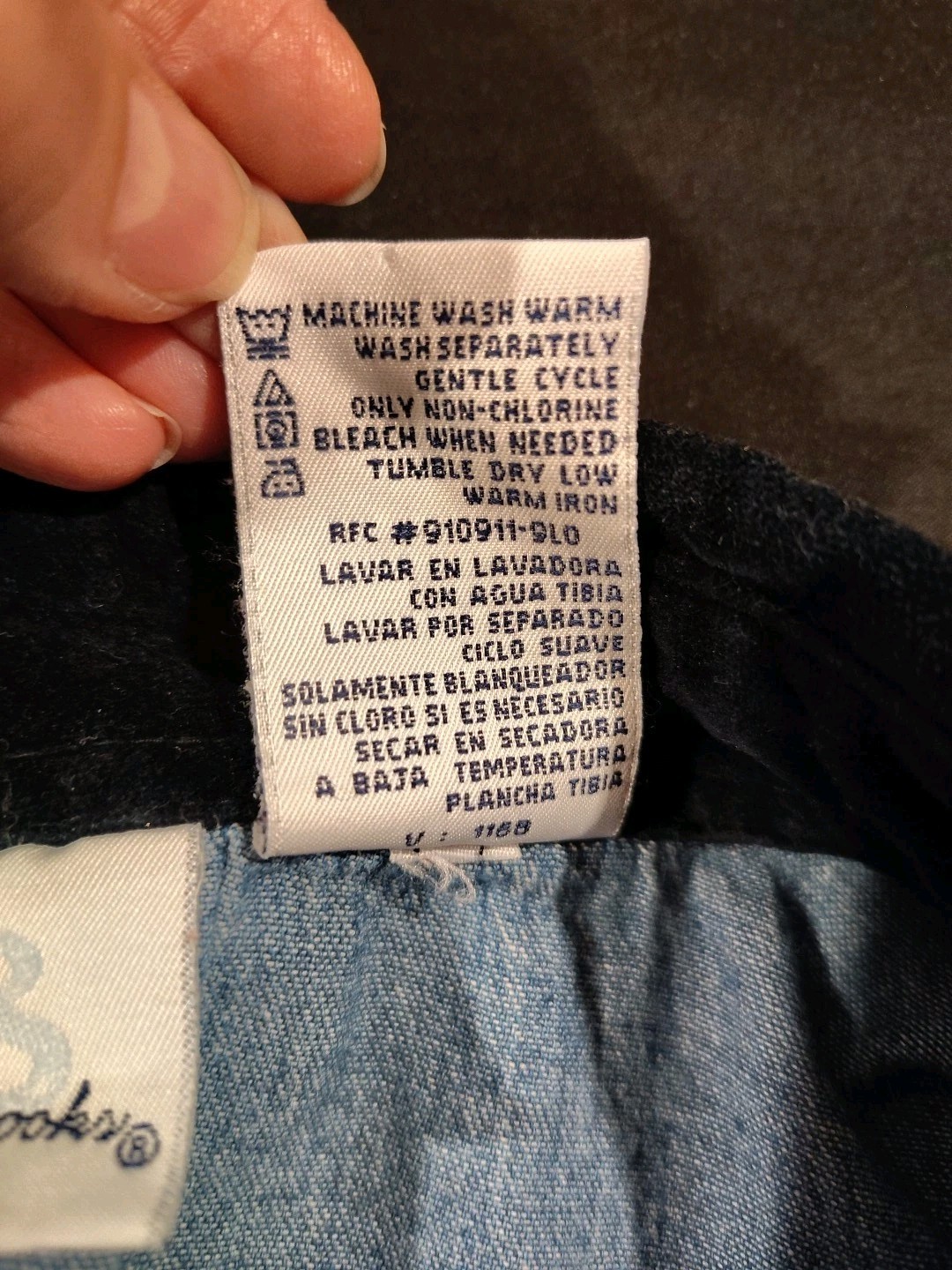 VTG Bobbie Brooks Embroidered Christmas Shirt Women's Large Blue Denim Chambray