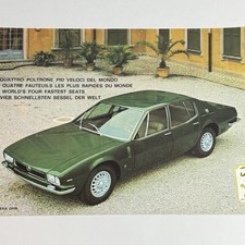 ISO RIVOLTA FIDIA / 2p brochure sheet / 1960s / GHIA