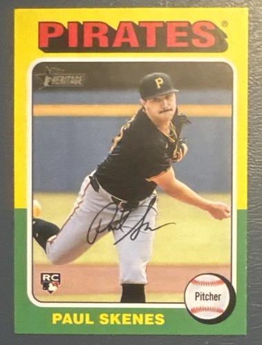 Paul Skenes 2024 Topps Heritage Rookie Card #594 (8130)