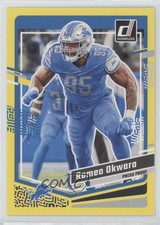 2023 Panini Donruss Press Proof Yellow Romeo Okwara #104 09wc