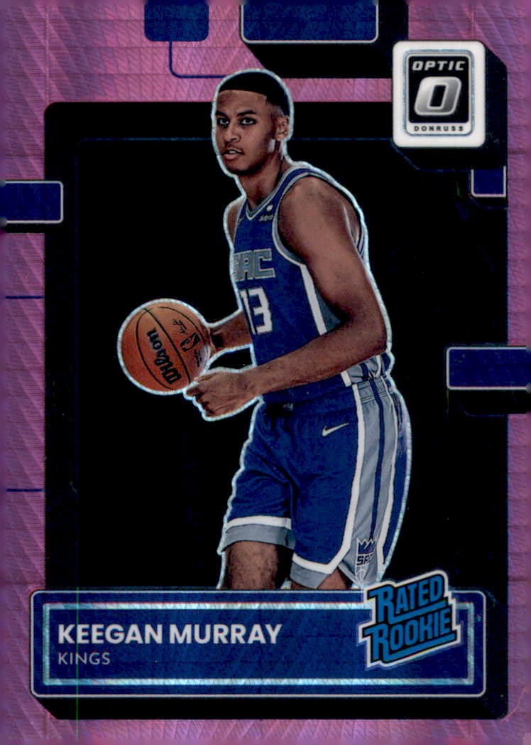 2022-23 Donruss Optic #214 Keegan Murray Hyper Pink rookie