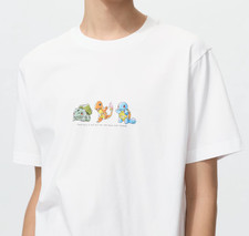 Uniqlo UT Pokemon Gen 1 Starters T-Shirt White Unisex NWT Japan XS-XXL