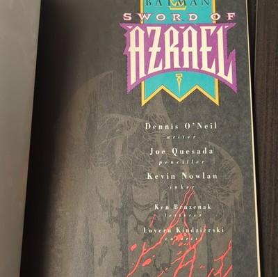 DC Comics Batman Sword of Azrael Hardcover Graphic Novel O'Neil
