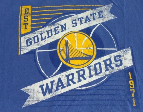Golden State Warriors NBA Blue T-Shirt Adult Size Large - Picture 5 of 5