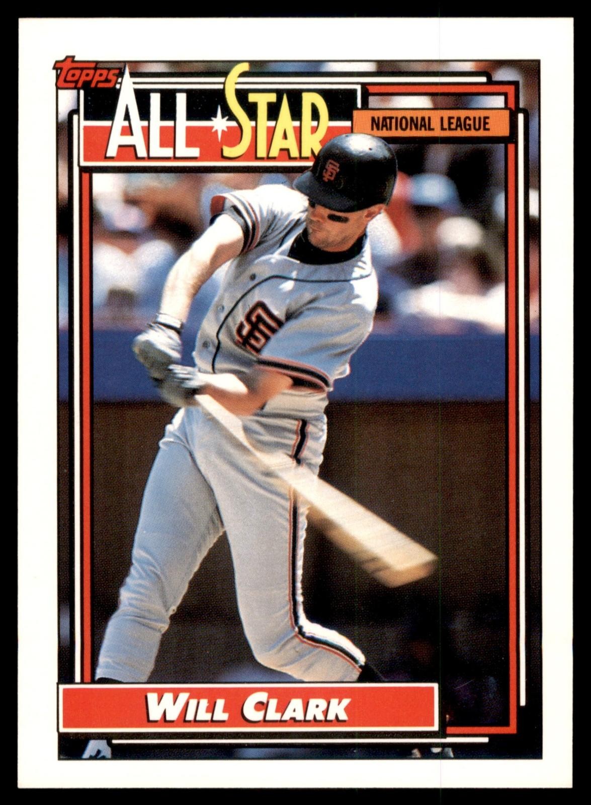 1992 Topps #386 Will Clark Giants