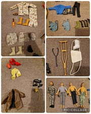 Hasbro Action Man Bundle Set 4x Figures Weapons Clothes Stands Etc Check listing