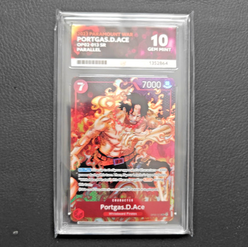 Portgas.D.Ace (Parallel) graded ACE 10 for sale on eBay