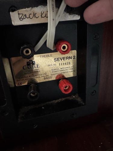 Castle Severn Mk2 Retro Floor Standing Speakers, British Made, Bi-Wire. Set Of 4 - Picture 5 of 7