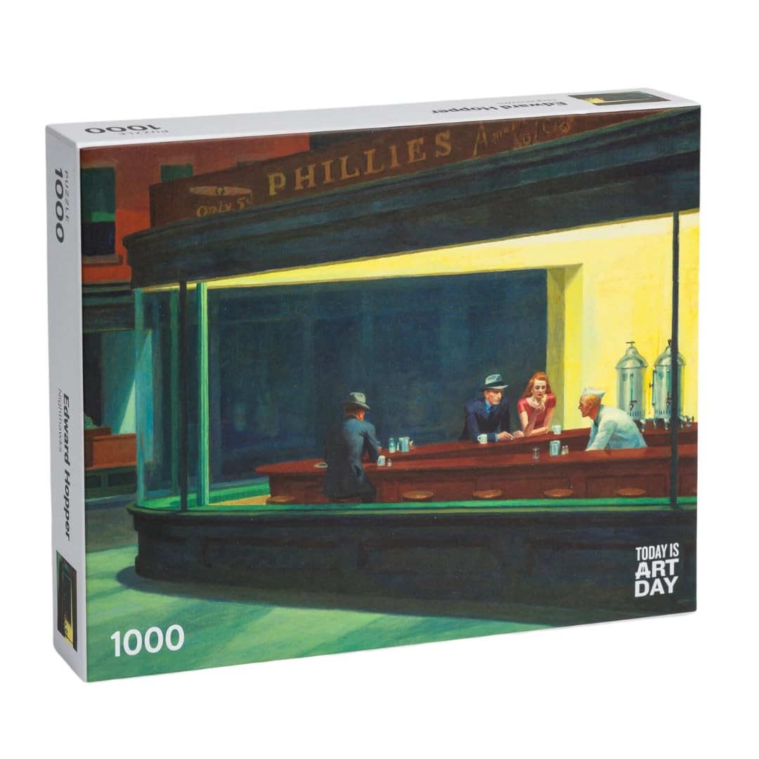 Today is Art Day - Edward Hopper - Nighthawks - Puzzle - 1000 Teile