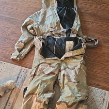 Chemical Protective Overgarment Desert Camo Coveralls Medium Regular