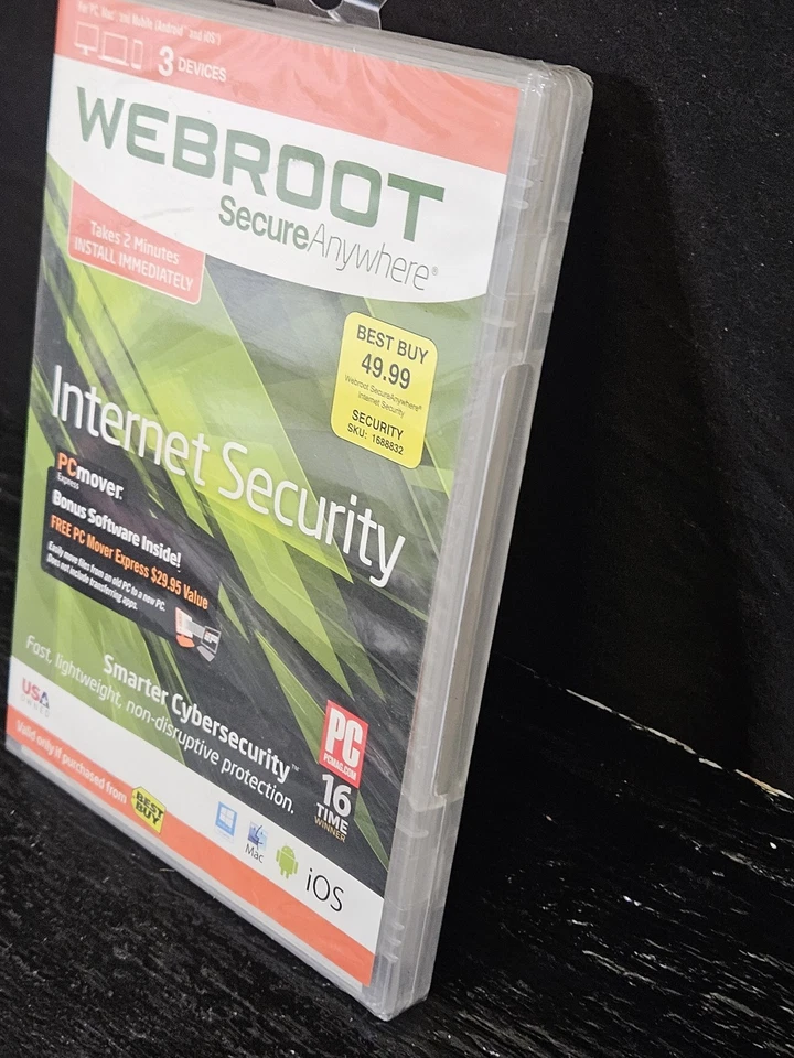 Webroot SecureAnywhere Internet Security 3 Devices PC Mac Android iOS New Softwa - Image 3 of 4