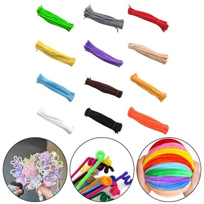 30cm Chenille Pipe Cleaners 100pcs for Kids' Creative Educational Projects