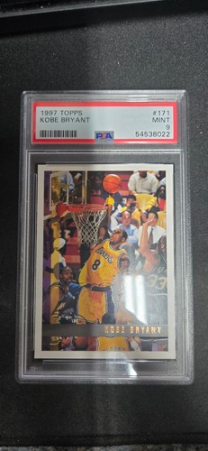 Topps 1997-98 Kobe Bryant #171 Los Angeles Lakers PSA 9 Graded Basketball Card