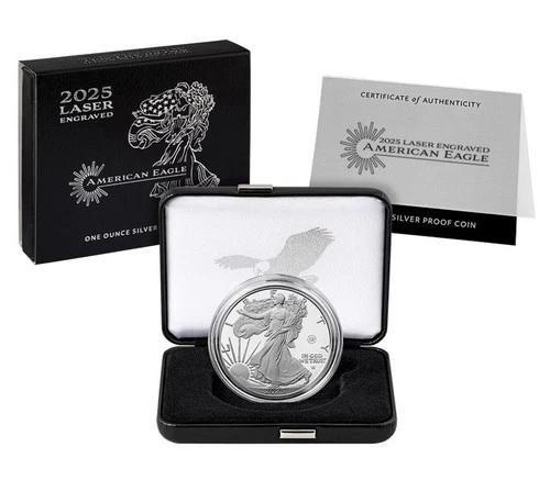 2025 Laser Engraved American Eagle One Ounce Silver Proof Coin - West Point