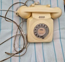 Vintage kremowa tarcza obrotowa BT GPO model telefonu 746 SPK 73/1 Classic 1973